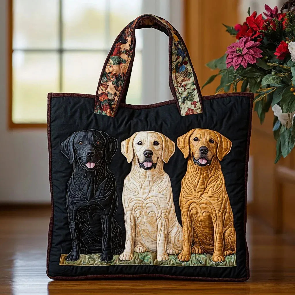 Artisanal Handbag - Three Labradors