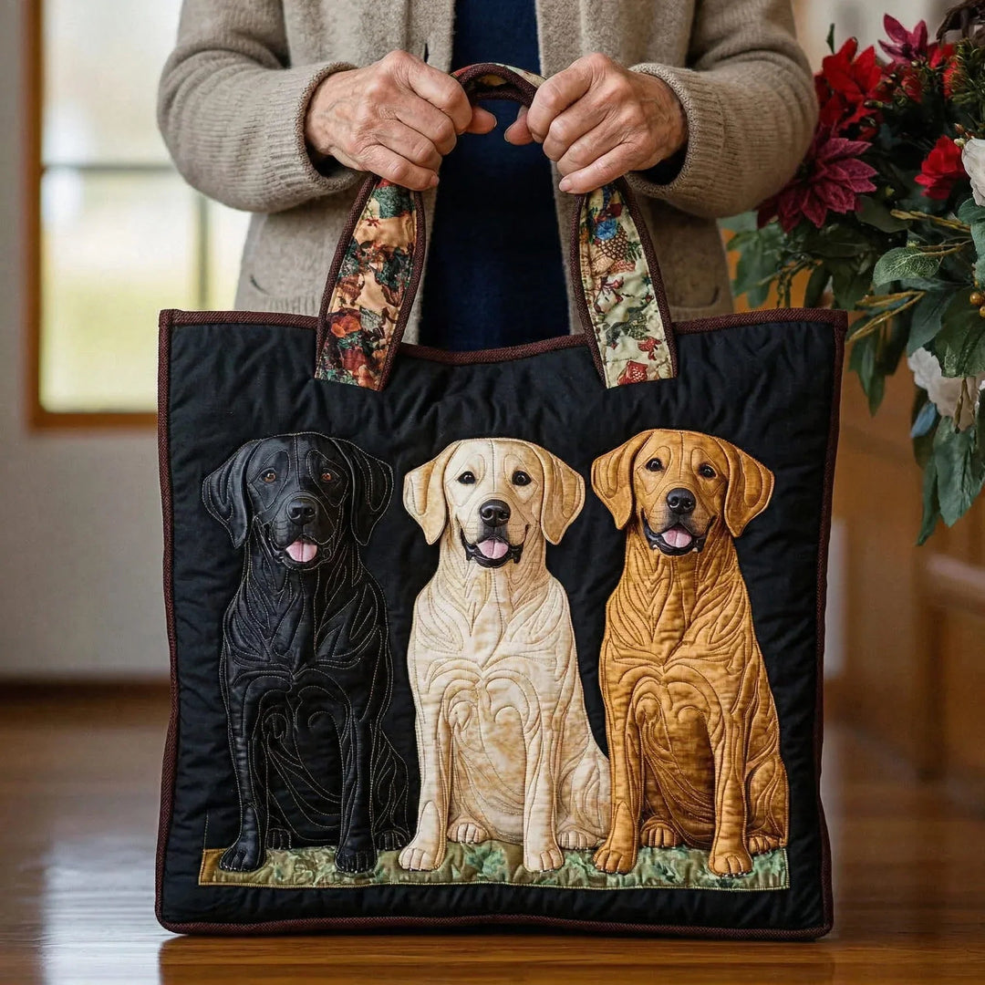 Artisanal Handbag - Three Labradors